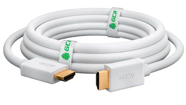 Кабель Greenconnect 2.0m HDMI версия 2.0, HDR 4:2:2, Ultra HD, 4K 60 fps 60Hz/5K*30Hz, 3D, AUDIO, 18.0 Гбит/с, 28/28 AWG, OD7.3mm, тройной экран, белый GCR-50543 GCR-50543