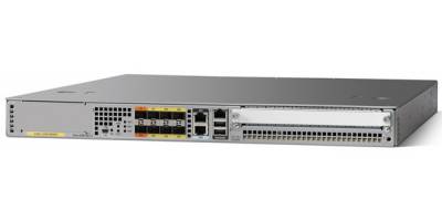 Cisco ASR1001 (5 Gbit/s, 16 Gb DRAM, 5 port GE shared port adaptor, 9x1000Base-T SFP, advanced IP, s ASR1001