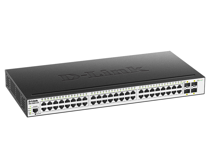 БУ Коммутатор D-Link DGS-3000-52X/B1A 48xUTP 100/1000, 4x10GBase-X SFP+, L2 DGS-3000-52X/B1A БУ DGS-3000-52X/B1A