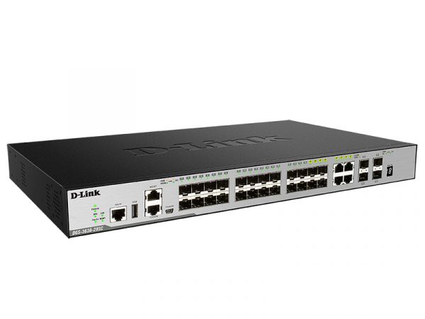 Коммутатор D-Link L3 Managed Switch with 20 1000Base-X SFP ports and 4 100/1000Base-T/SFP combo-ports and 4 10GBase-X SFP+ ports DGS-3630-28SC/A1ASI DGS-3630-28SC/A1ASI