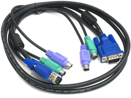 Кабель D-Link KVM Cable with VGA and USB connectors for DKVM-4U, 4.5m DKVM-CU5/B1A DKVM-CU5/B1A