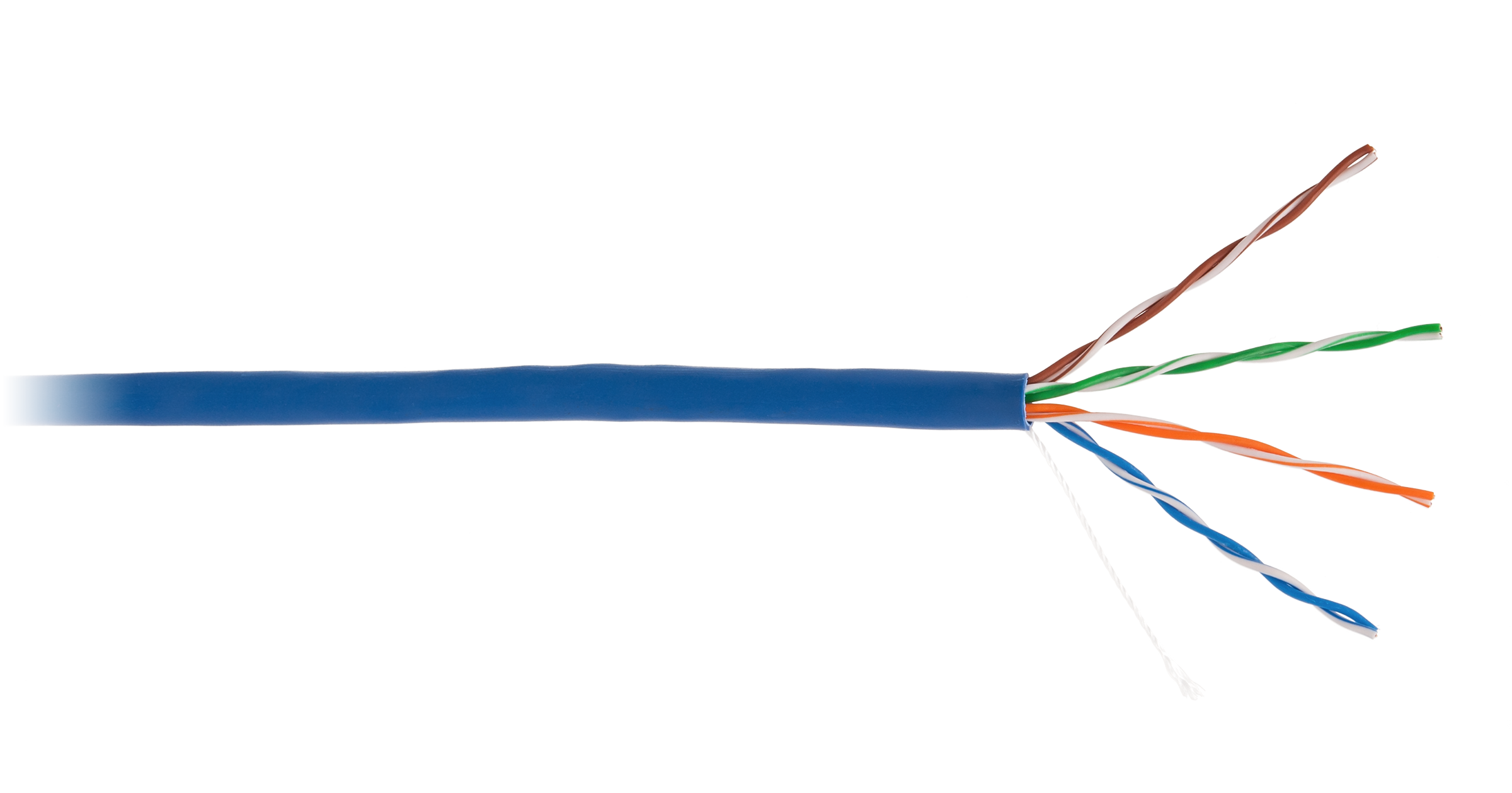 Кабель витая пара NETLAN U/UTP 4 пары, Кат.5e, 100МГц, одножильный, CCA (омедненный алюминий), внутренний, PVC нг(B), синий, CCA-UU004-5E-PVC-BL CCA-UU004-5E-PVC-BL #2