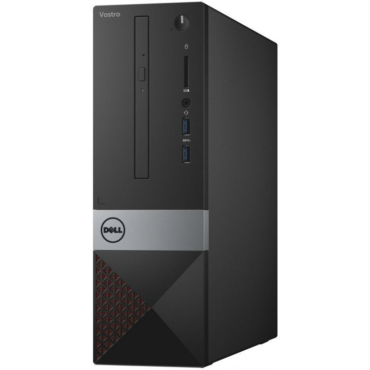 Персональный компьютер Dell Vostro 3470 Intel Core i3 8100, DDR4 4Гб, 128Гб(SSD), Intel UHD Graphics 630, DVD-RW, CR, Windows 10 Home, черный 3470-6498 3470-6498
