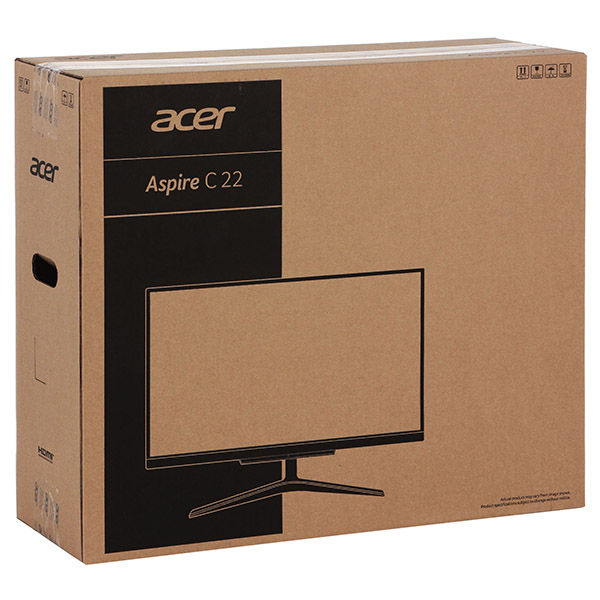 Моноблок Acer Aspire C22-320 21.5" Full HD A6 9220e (1.6)/4Gb/1Tb 5.4k/R4/CR/Windows 10 Home/WiFi/BT/клавиатура/мышь/серебристый 1920x1080 DQ.BCQER.002 DQ.BCQER.002