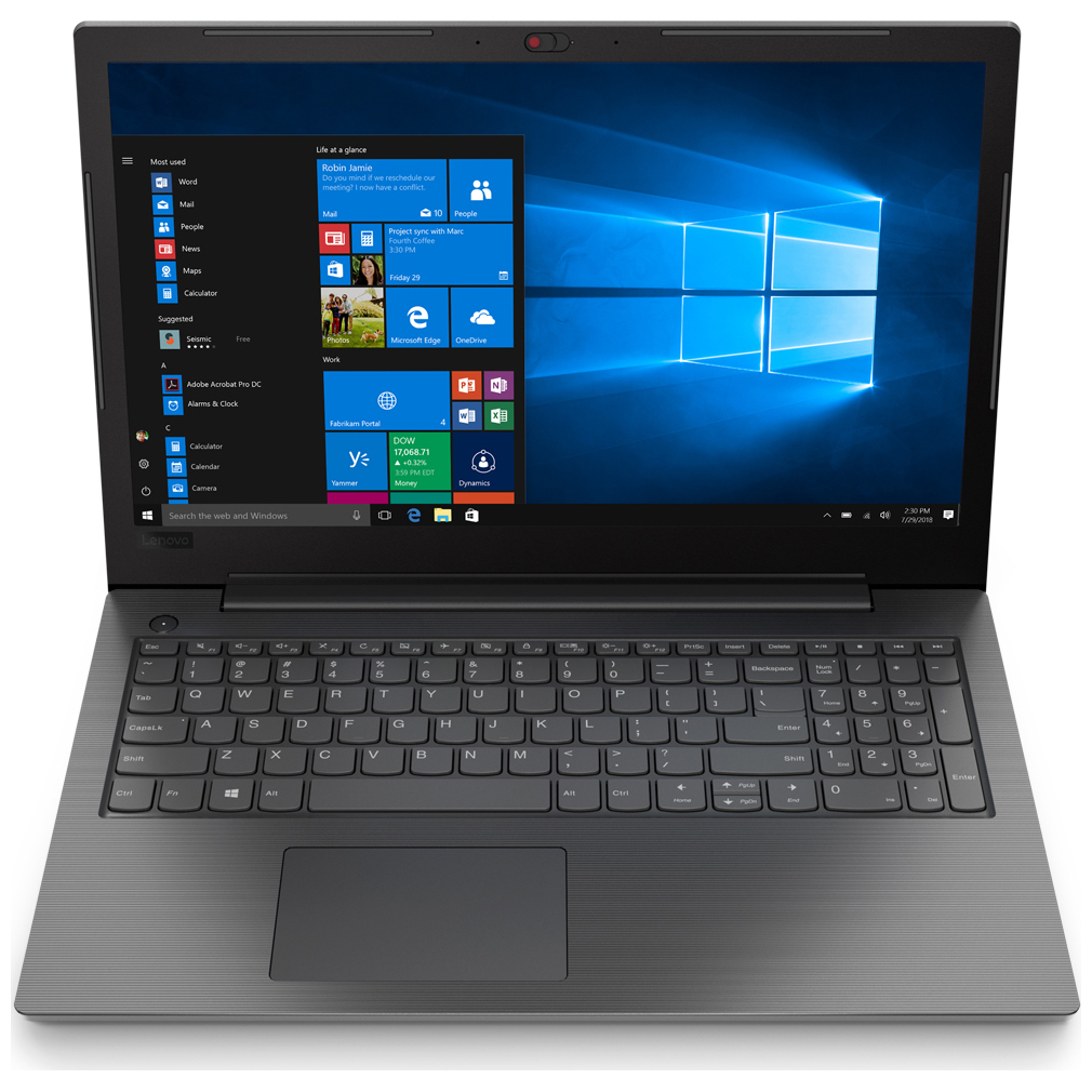 Ноутбук Lenovo V130-15IKB 15.6" FHD (1920x1080) AG, i3-7020U, 4GB DDR4, 128 GB SSD Intel HD Graphics 620 , DVD+-RW, WiFi, BT, 2 cell, DOS, Iron grey, 1y c.i. 1,8 kg 81HN00NFRU 81HN00NFRU