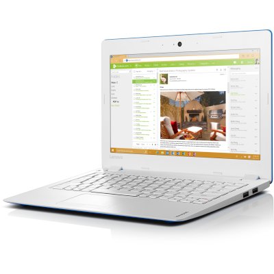 Ноутбук Lenovo IdeaPad 100s-11IBY Atom Z3735F/2Gb/SSD32Gb/Intel HD Graphics/11.6"/HD (1366x768)/Windows 10/blue/WiFi/BT/Cam (80R2003LRK) 80R2003LRK