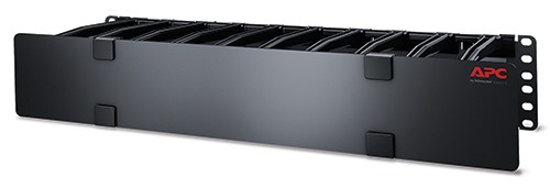 Кабельный органайзер APC Horizontal Cable Manager, 2U x 6" Deep with Cable Tie-off bottom plate, Single-Sided with Cover AR8603A AR8603A