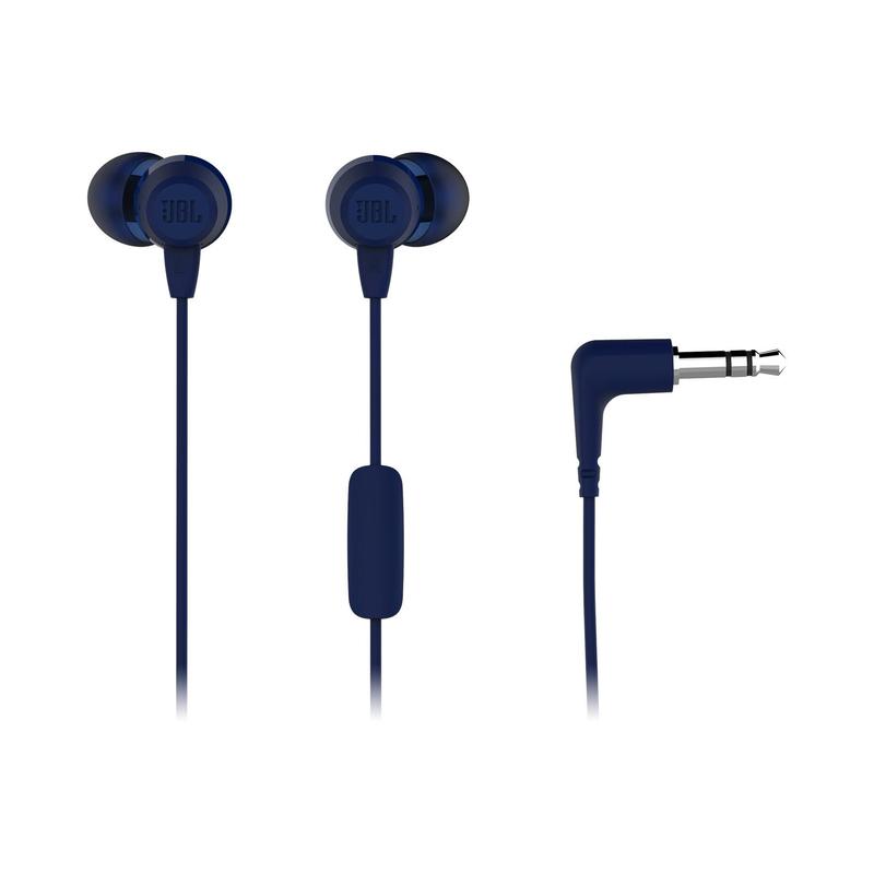 Гарнитура вкладыши JBL C50HI 1.2м синий проводные (в ушной раковине) JBLC50HIBLU JBLC50HIBLU