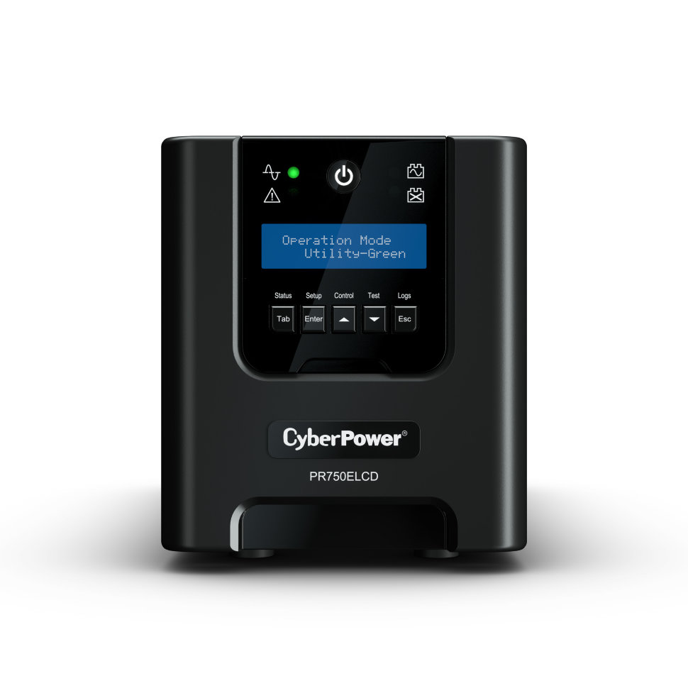 Источник бесперебойного питания CyberPower Line-Interactive, 750VA/675W, 6 IEC-320 С13 розеток, USB&Serial, SNMPslot, LCD дисплей, Black PR750ELCD PR750ELCD