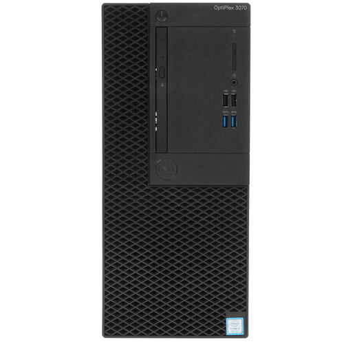 Персональный компьютер Dell Optiplex 3070 MT Core i3-9100 (3,6GHz) 8GB (1x8GB) DDR4 1TB (7200 rpm) Intel UHD 630 TPM,VGA,W10 Pro 1y NBD  3070-5505 3070-5505