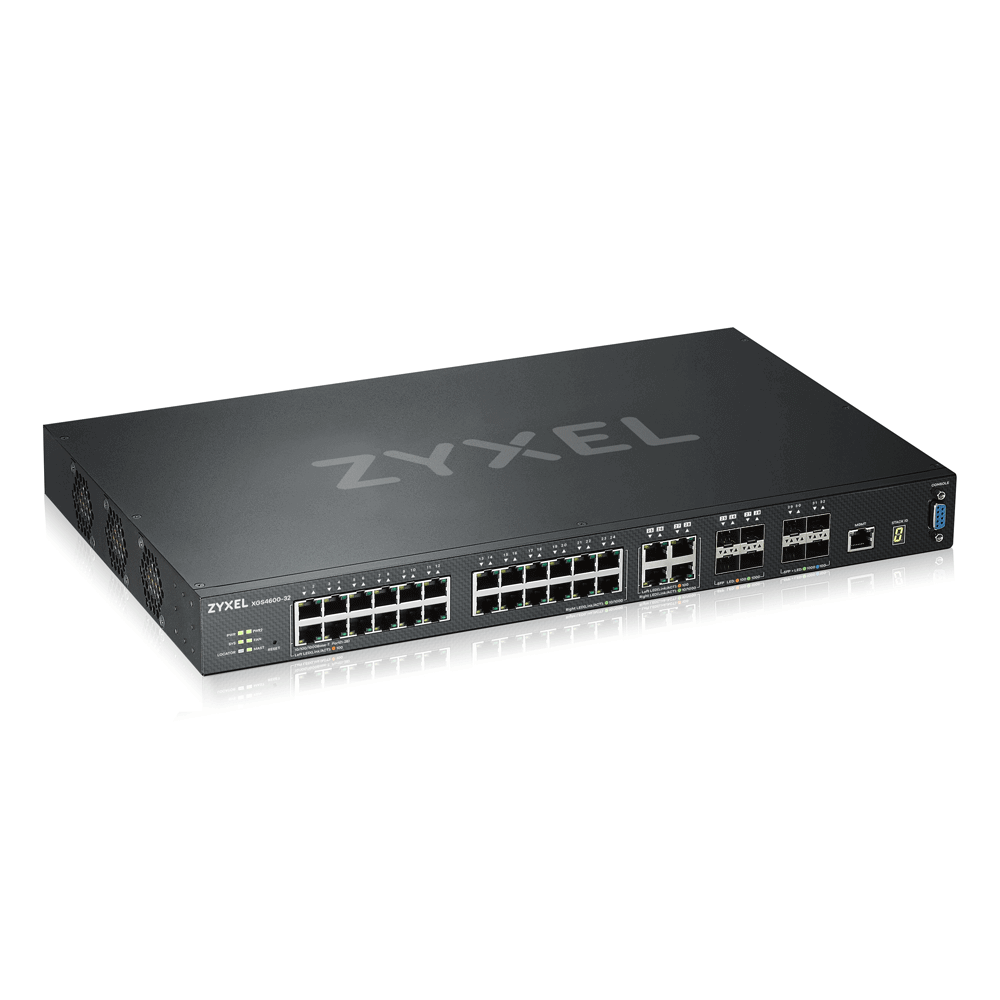 Коммутатор ZYXEL XGS4600-32, L3, 24xGE, 4xCombo (SFP/RJ-45), 4xSFP+ , стекируемый (до 4), 2 источника питания AC XGS4600-32-ZZ0102F XGS4600-32-ZZ0102F #2