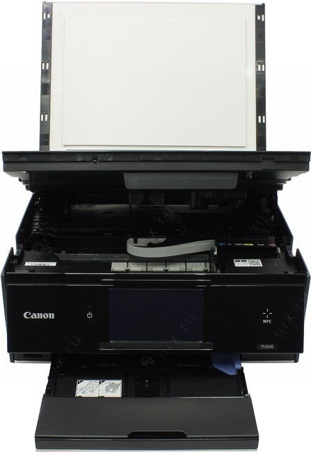 МФУ Canon PIXMA TS9040 WHITE А4, (9600х2400), 15 из./мин. ч/б, 10 из./мин. цвет, раздельные картриджи(6), кассета 100 л., USB/WiFi/NFC, ЖК экран 12.5 см, печать на DVD 1371C007 1371C007