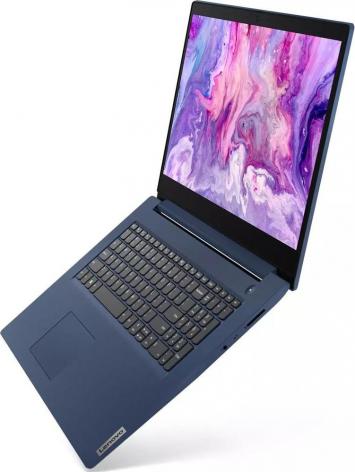 Ноутбук Lenovo IdeaPad 3 17ITL6 17.3'' HD+(1600x900)/Intel Pentium Gold 7505 2.0GHz Dual/8GB/256GB SSD/Integrated/WiFi/5.1/HD Web Camera/4in1/6,5 h/2,1 kg/W10/1Y/BLUE 82H9003PRU 82H9003PRU