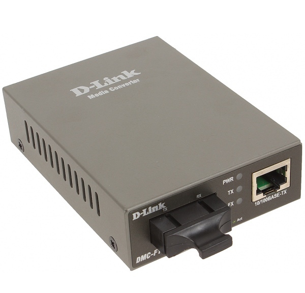 Медиаконвертер D-Link DMC-F15SC, 1000BASE-TX по витой паре в 100BASE-FX по одномодовому волокну (15 DMC-F15SC