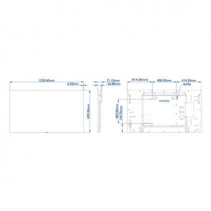 Профессиональная панель Philips 55BDL5057P/00 55" Edge LED powered by Android, 700 cd/m?, Octacore Cortex A53 1.5GHz, Mem. 2Gb, Storage 16Gb, HTML5 browser, mPCIe, play from internal memory, CMND (Control & Create) , VESA 400x400/M6 55BDL5057P/00 55BDL5057P/00