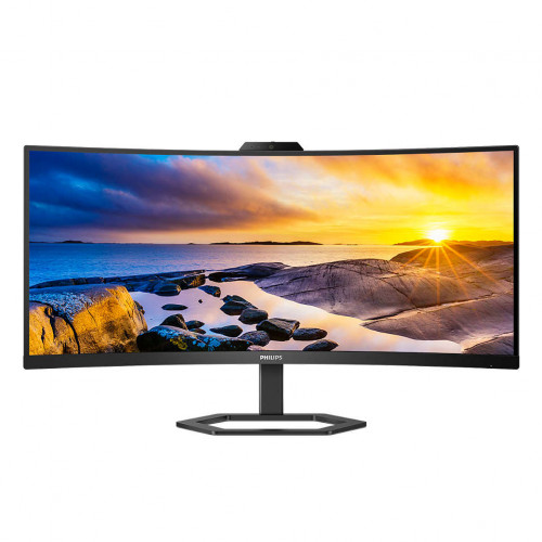Монитор Philips 34'' 21:9 3440x1440(UWQHD) VA, Curved, nonGLARE, Нет, 100 Гц, 300cd/m2, H178°/V178°, 3000:1, 80M:1, 16,7 миллионов цветов, 4ms, VGA, HDMI, DP, USB-Hub, Height adj, Pivot, Tilt, Swivel, Speakers, 3Y, Black 34E1C5600HE (00/01) 34E1C5600HE (00/01)