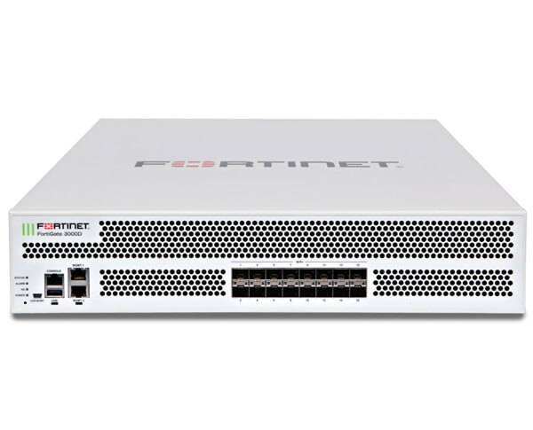 Межсетевой экран Fortinet FortiGate-3000D-DC 16xSFP+ 10-Gig ports,1x480GB SSD internal storage, and DC power supply. FG-3000D-DC FG-3000D-DC
