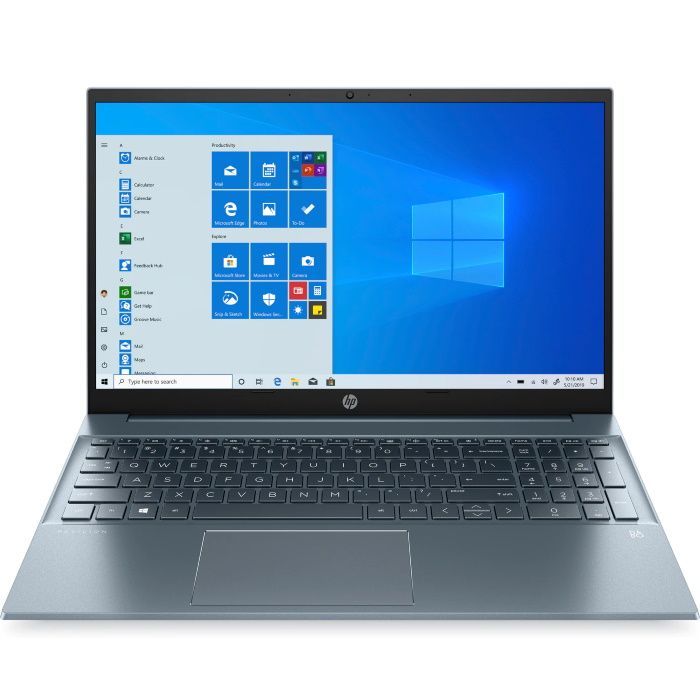 Ноутбук HP Pavilion 15-eg0053ur 15.6"(1920x1080 IPS)/Intel Core i5 1135G7(Ghz)/8192Mb/256PCISSDGb/noDVD/Int:Intel Iris Xe /Cam/WiFi/45WHr/war 1y/Fog Blue /W10 2X2S4EA 2X2S4EA
