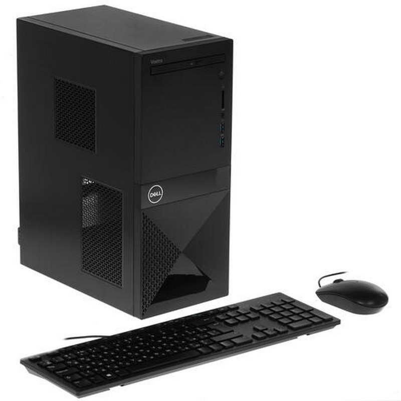 Компьютер Dell Technologies Vostro 3670 MT Core i3-9100 (3,6GHz)4GB (1x4GB) DDR4 1TB (7200 rpm) Intel UHD 630 MCR W10 Pro 1y NBD 3670-5406 3670-5406