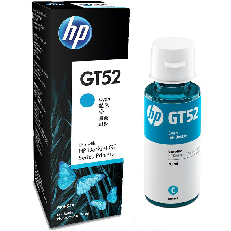 Картридж струйный HP GT52 голубой для HP DJ GT (8000стр.) (70мл) M0H54AE M0H54AE