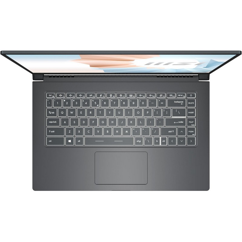 Ноутбук MSI Modern 15 A11SBU-476RU Core i7 1165G7/8Gb/SSD512Gb/NVIDIA GeForce MX450 2Gb/15.6"/IPS/FHD (1920x1080)/Windows 10/grey/WiFi/BT/Cam 9S7-155266-476 9S7-155266-476