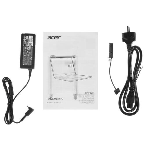 Ноутбук Acer TravelMate P2 TMP214-52-35QR 14"(1920x1080 (матовый))/Intel Core i3 10110U(2.1Ghz)/8192Mb/256SSDGb/noDVD/Int:UMA/Cam/BT/WiFi/+/war 3y/1.6kg/Black/W10Pro NX.VMKER.008 NX.VMKER.008