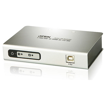 Конвертор ATEN USB<=>RS-232, USB B-тип>4xDB9, Female>Male, без Б.П. UC2324-AT UC2324-AT