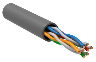 Кабель витая пара U/UTP кат.5 4х2х24AWG solid CCA PVC GENERICA сер. (305м) ITK BC1-C504-111-305-G BC1-C504-111-305-G