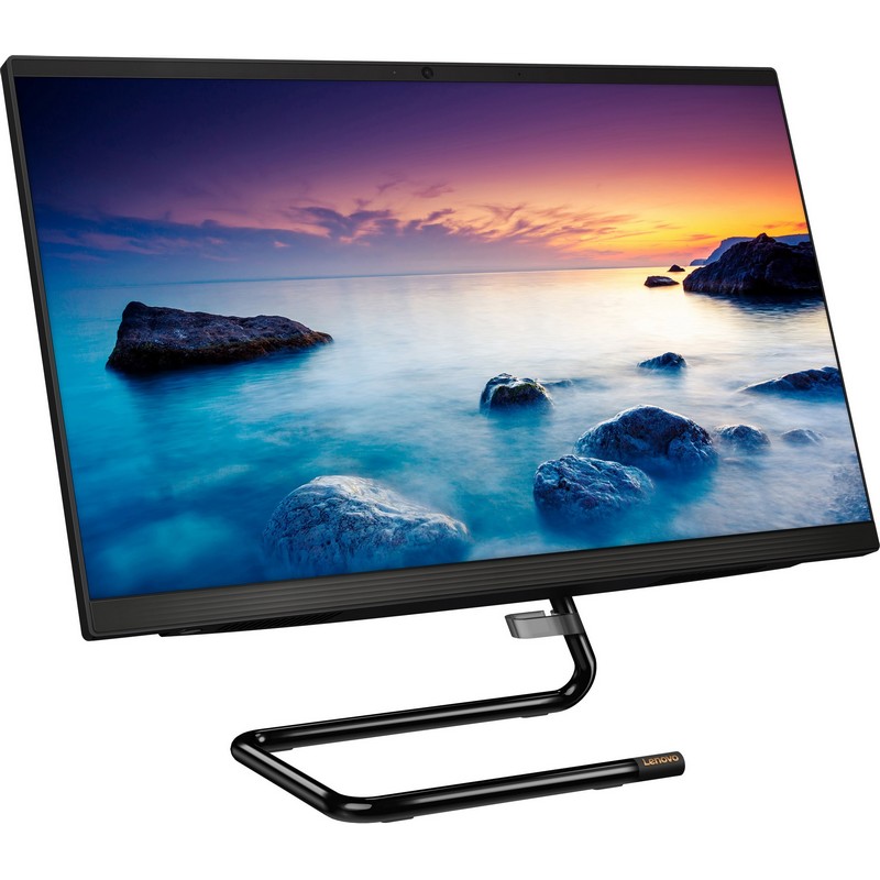Моноблок Lenovo IdeaCentre AIO A340-24IWL 23.8"(1920x1080 IPS)/Intel Core i3 10110U(2.1Ghz)/4096Mb/256SSDGb/DVDrw/Int:Intel UHD Graphics 620/BT/WiFi/war 1y/5.87kg/black/DOS + Keyboard, mouse USB F0E800R6RK F0E800R6RK
