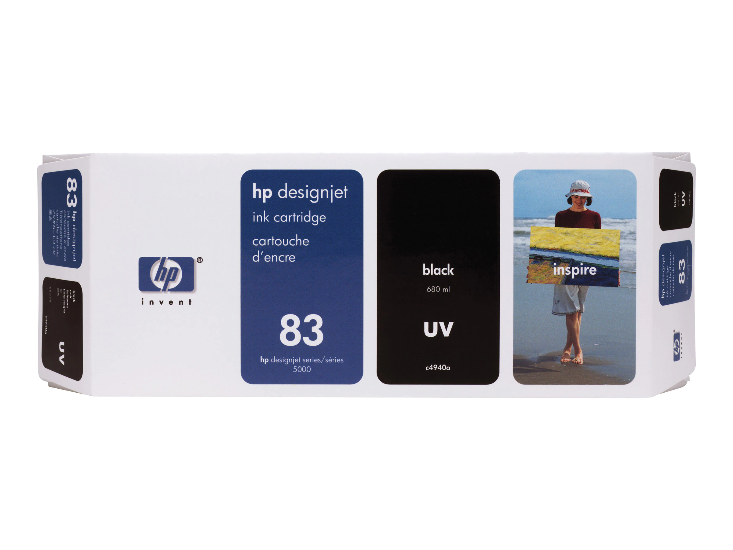 Картридж HP 83 Black UV для Designjet 5000/5000ps/5500/5500ps 680-ml C4940A C4940A