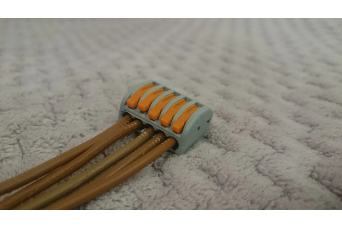 WAGO 222-415 клемма 5-проводная, клеммник для медного провода 222-415 #10