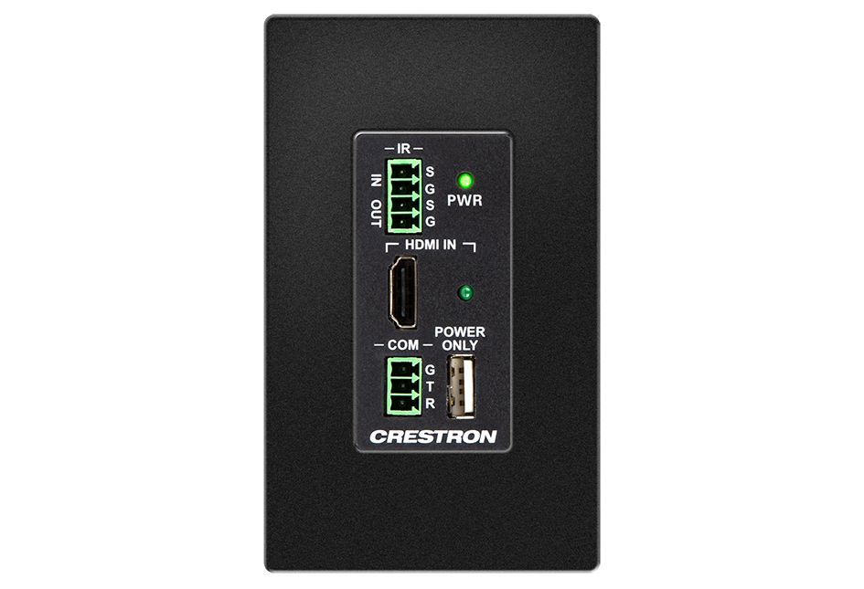 Передатчик сигналов Crestron DM Lite – HDMI® over CATx Transmitter w/IR & RS-232, Wall Plate, Black Textured HD-TXC-101-C-1G-E-B-T HD-TXC-101-C-1G-E-B-T #2