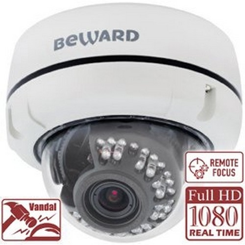 Камера Beward 2 Мп, 1/2.8'' КМОП SONY Starvis, 0.002 лк (день)/0.001 лк (ночь), 2xWDR до 120 дБ, Н.264/MJPEG B2520DVZ B2520DVZ