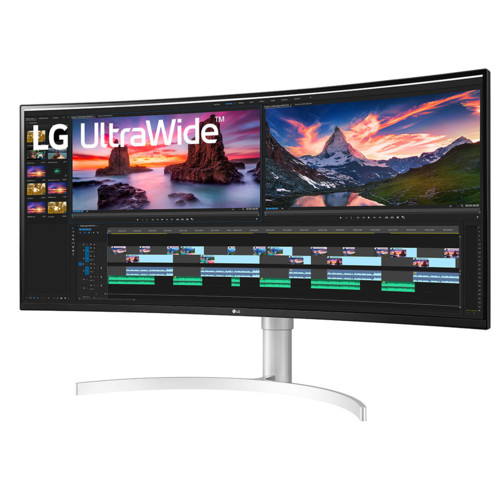 Монитор LG 38" UltraWide 38WN95C-W белый IPS LED 21:9 HDMI M/M матовая Pivot 450cd 178гр/178гр 3840x1600 DisplayPort UWQHD USB 8.32кг 38WN95C-W.ARUZ 38WN95C-W.ARUZ #1