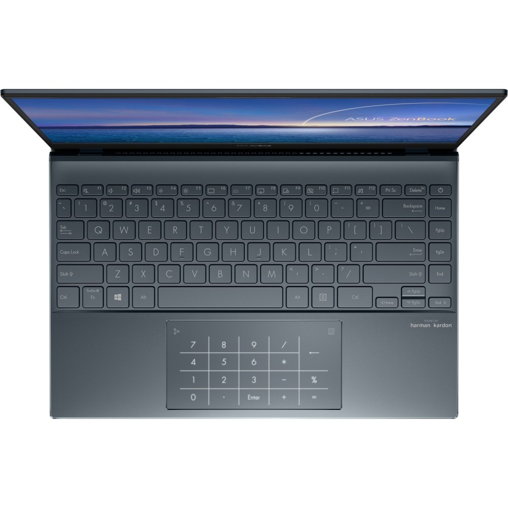 Ноутбук ASUS UX325EA-AH049T +bag+cable 13.3"(1920x1080 (матовый) IPS)/Intel Core i5 1135G7(2.4Ghz)/8192Mb/512SSDGb/noDVD/Int:Shared/Cam/BT/WiFi/war 1y/1.07kg/Pine Grey/W10 + Support NumberPad / 90NB0SL1-M03830 90NB0SL1-M03830