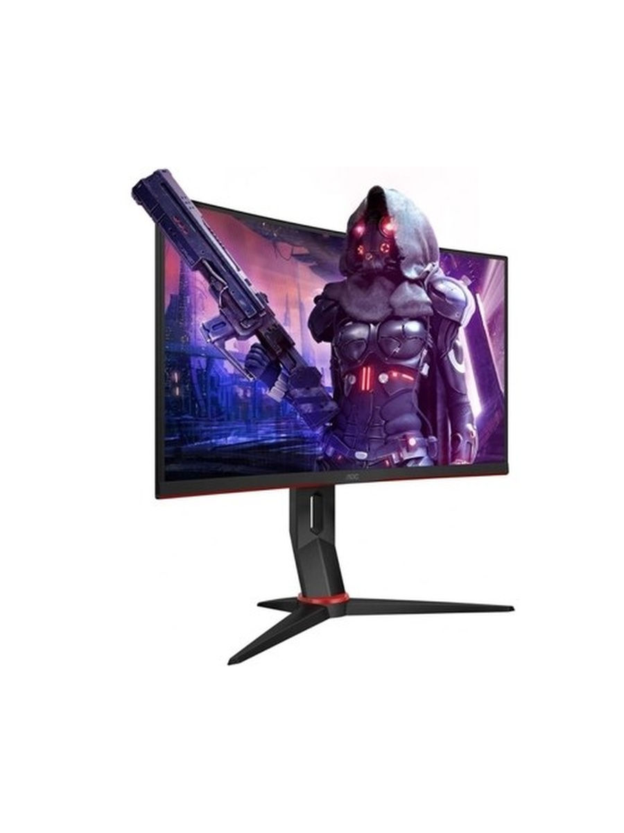 Монитор AOC 27" C27G2U 1920x1080@165Hz Curved 1500R VA LED 16:9 4ms D-Sub 2*HDMI DP 4*USB3.0 80M:1 1000:1 178/178 250cd HAS Pivot Tilt Swivel Speakers BBlack/Red C27G2U/BK C27G2U/BK