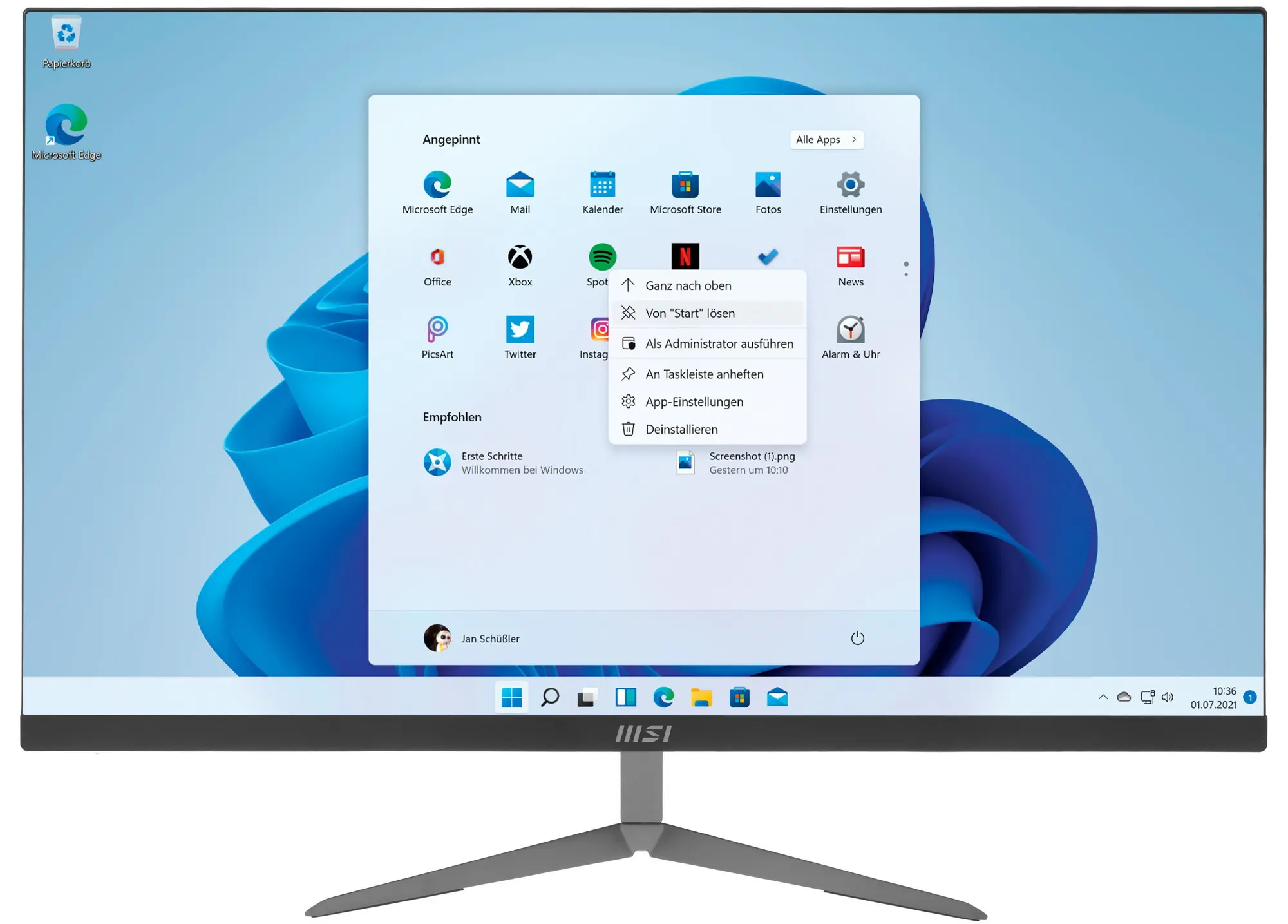 Моноблок MSI Modern AM271 11M-496XRU 27" Full HD i5 1135G7 (2.4) 8Gb SSD256Gb Windows 11 Professional WiFi BT 120W черный 1920x1080 9S6-AF8111-638 9S6-AF8111-638