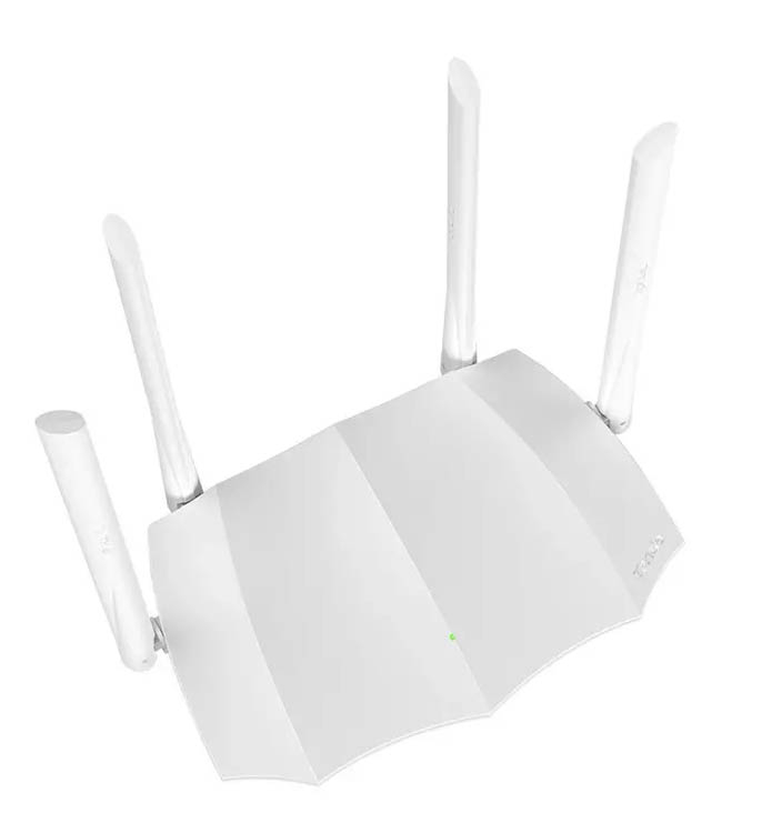 Роутер Tenda  WLAN 1.2Gbps,Dual-band 2.4GHz+5GHz 802.11ac+3xLAN RG45 10/100+1xWAN AC5V3.0 AC5V3.0