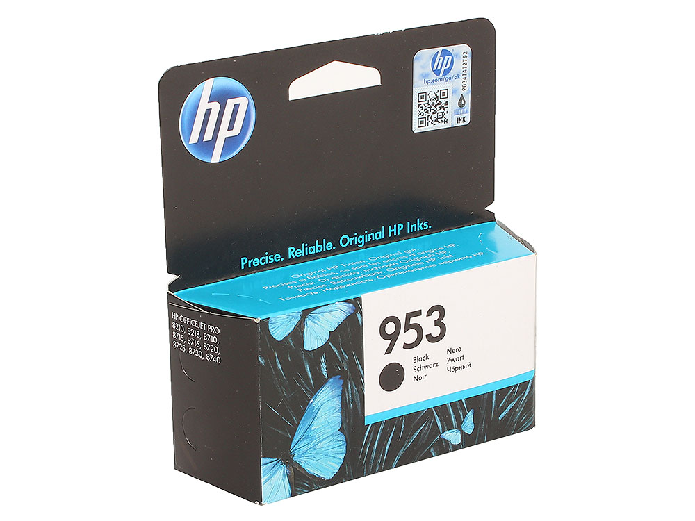 Картридж струйный HP 953 черный для HP OJP 8710/8715/8720/8730/8210/8725 (1000стр.) L0S58AE L0S58AE