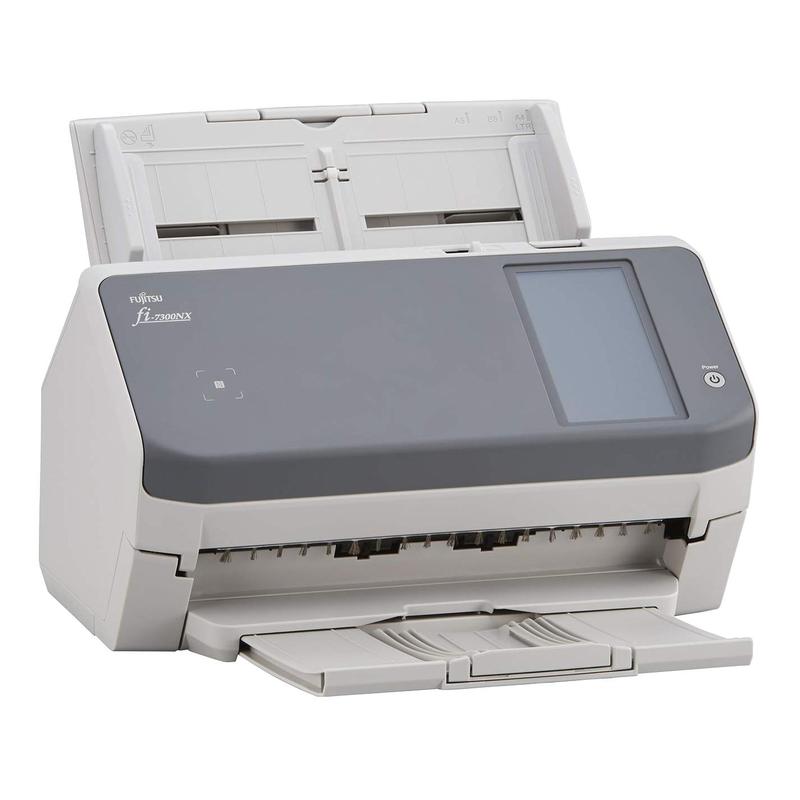 Сканер Fujitsu fi-7300NX, Document scanner, A4, duplex, 60 ppm, ADF 80, TouchScreen, Wi-Fi, USB 3.1, Gigabit Ethernet PA03768-B001 PA03768-B001
