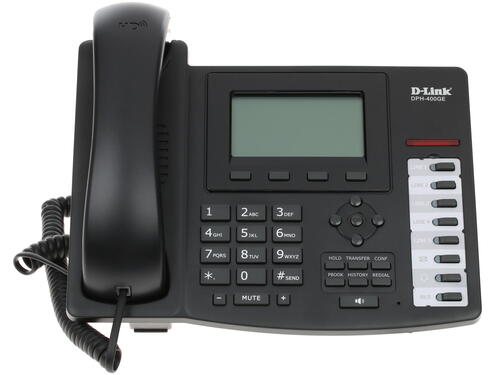 Телефон D-Link VoIP Phone with PoE support, 1 10/100/1000Base-T WAN port and 1 10/100/1000Base-T LAN port DPH-400GE/F2B DPH-400GE/F2B