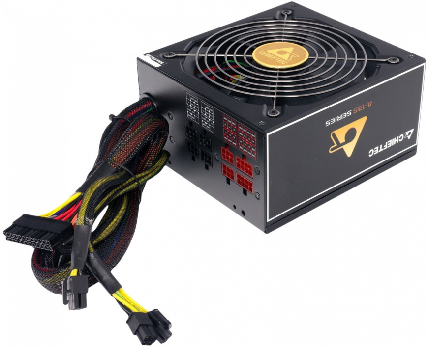 Блок питания Chieftec New A-135 APS-1000CB ATX 2.3,1000W,80 PLUS BRONZE,Active PFC,140mm fan APS-1000CB