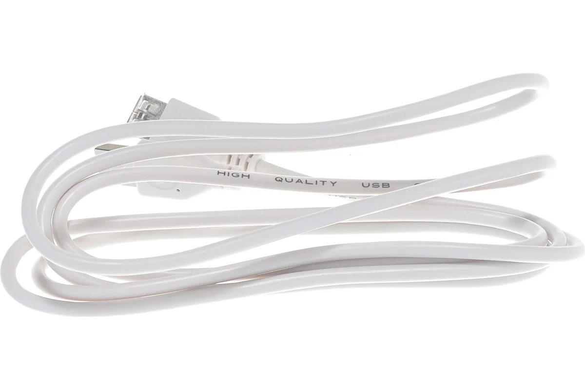 Шнур Rexant USB-A (male) штекер - USB-A (female) гнездо, длина 1,8 метра, белый (PE пакет) REXANT 18-1114 18-1114