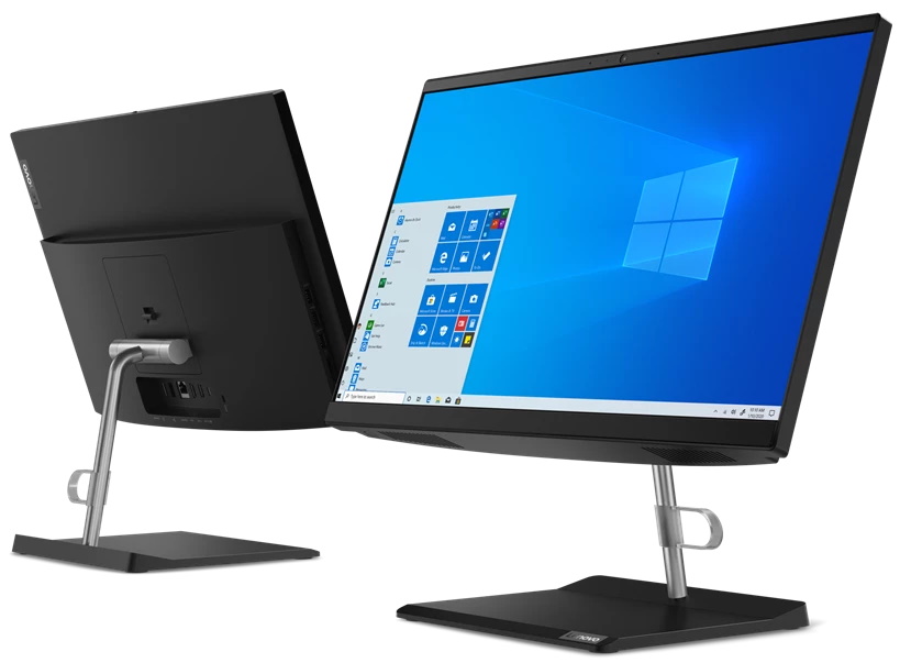 Моноблок Lenovo V50a-24IMB All-In-One 23,8" i5-10400T, 8GB, 256GB SSD M.2, Intel UHD, WiFi, BT, NoDVD, HD Cam, USB KB&Mouse, Win 10 Pro64 RUS, 1Y CI 11FJA0CMRU 11FJA0CMRU