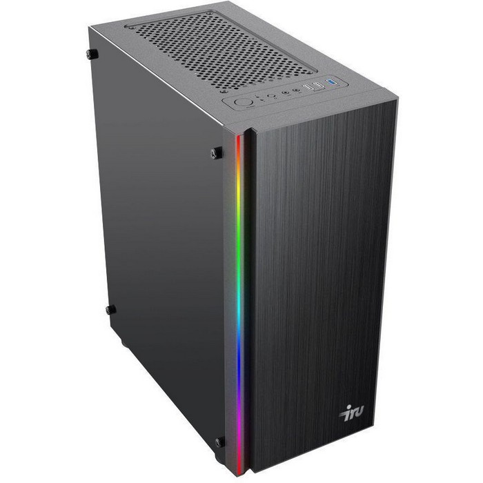 Персональный компьютер iRU Home 225 MT Ryzen 5 1400 (3.2) 16Gb SSD500Gb GTX1050Ti 4Gb Windows 10 Home Single Language 64 GbitEth 600W черный 1466258 1466258