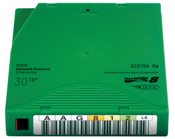 Картридж HPE Ultrium LTO-8 30TB bar code non custom labeled cartridge 20 pack (for libraries & autoloaders; incl. 20 x Q2078L) Q2078AN Q2078AN