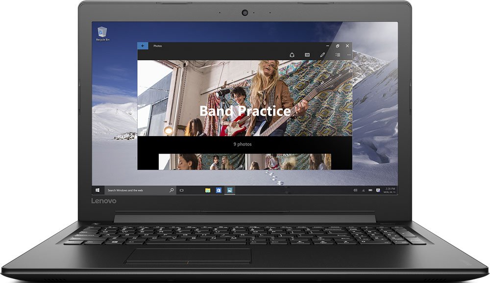 Ноутбук Lenovo IdeaPad 310-15ISK, 15.6" HD TN, i3-6100U (2.3GHz), 4GB, 500GB, nVidia GeForce G920MX 2GB, WiFi, BT, WebCam, DOS, Black 80SM018KRK