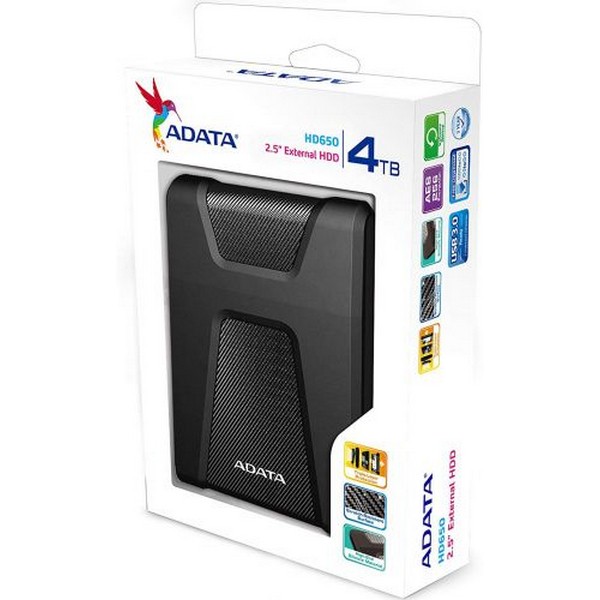 Внешний жёсткий диск ADATA AHD650-4TU31-CBK 4Tb,USB 3.0,HD650 DashDrive,Durable,2.5",черный AHD650-4TU31-CBK AHD650-4TU31-CBK #3