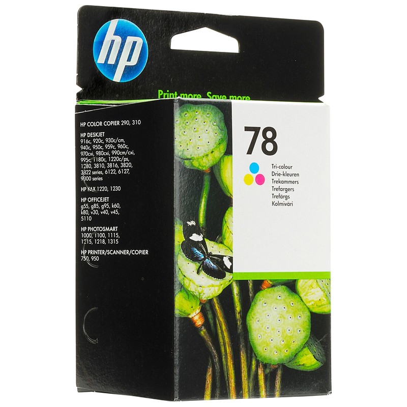 Картридж HP №78 C6578AE Color, 38ml для DJ 930C/950C/959C/970Cxi/1220/6122/6127/PSC 750/1180c C6578AE
