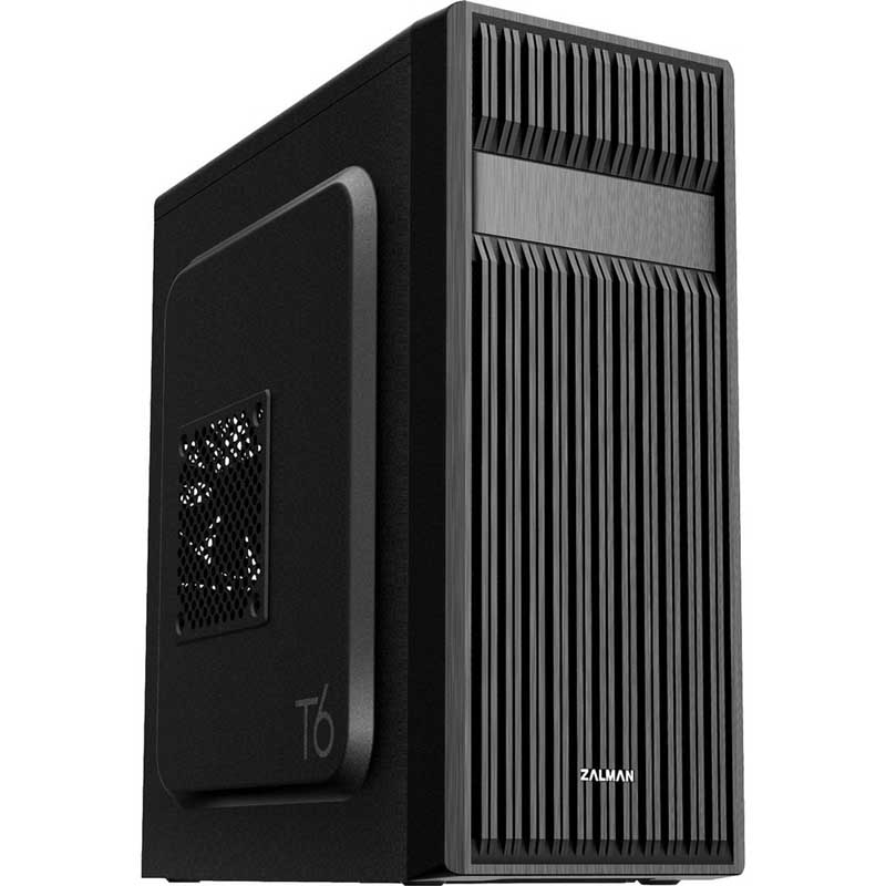 Корпус Zalman ATX, BLACK, 1x5.25", 2x3.5", 2x2.5", 2xUSB2.0, 1xUSB3.0, REAR 1x120mm T6 T6
